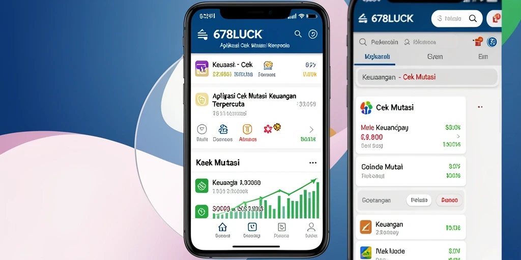 Antarmuka aplikasi <strong>678LUCK</strong> yang memudahkan cek mutasi keuangan.
