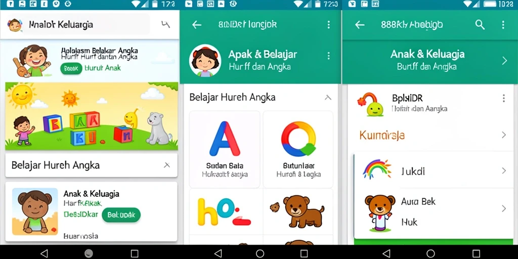 Tampilan antarmuka aplikasi 888IDR yang menarik dan edukatif.