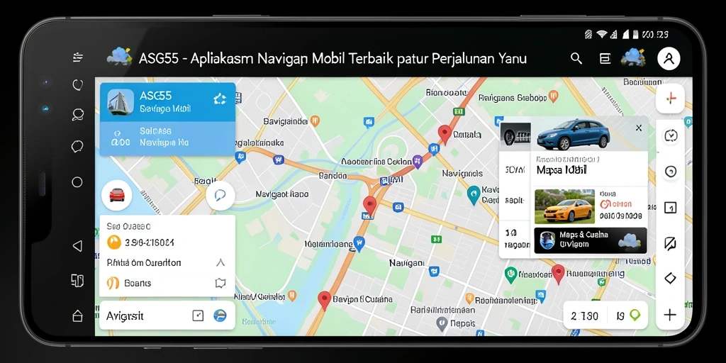 Tampilan antarmuka ASG55 dengan fungsi navigasi yang jelas dan sederhana.