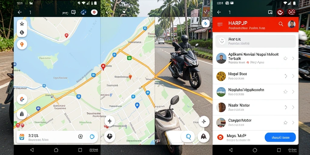 Tampilan antarmuka utama HARAPJP dengan fungsi navigasi motor.