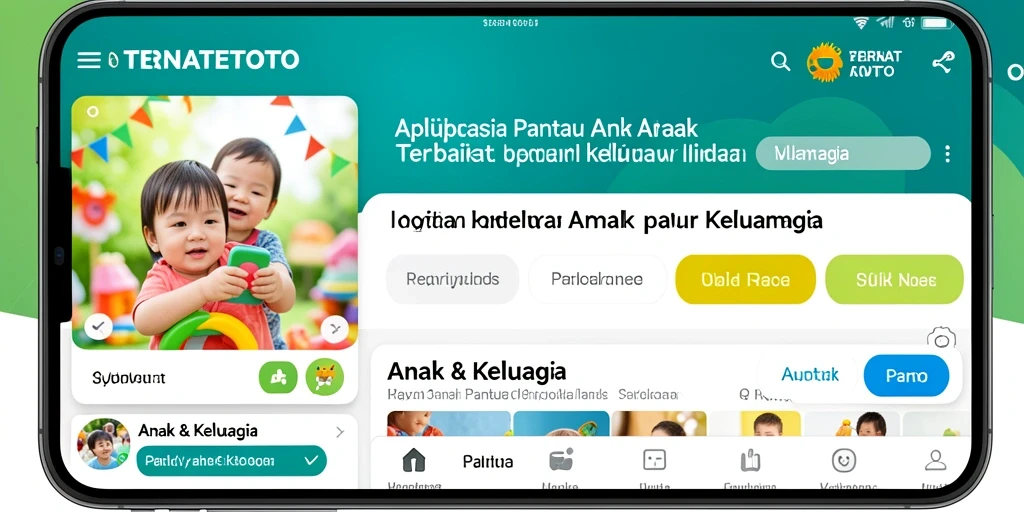 Antarmuka TERNATETOTO yang user-friendly untuk Pantau Anak.